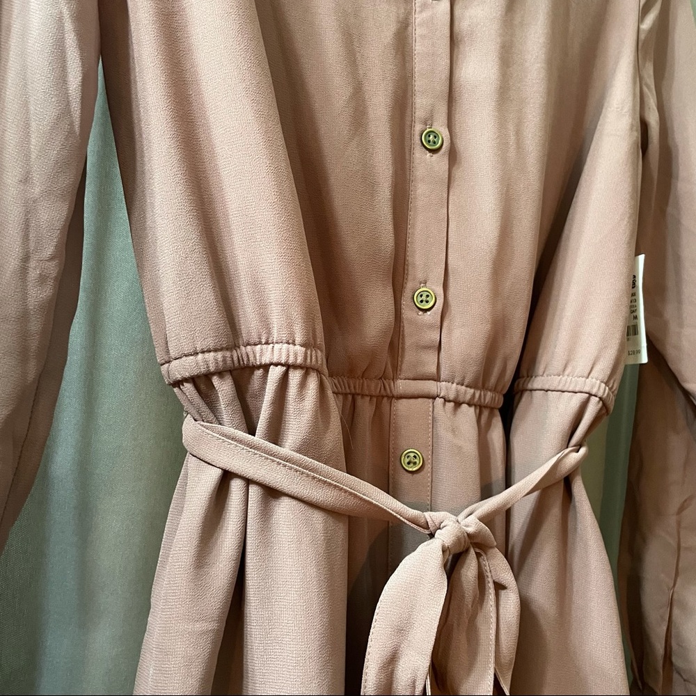 NWT Charlotte Russe Button Down Shirt Style Dress - Picture 4 of 10